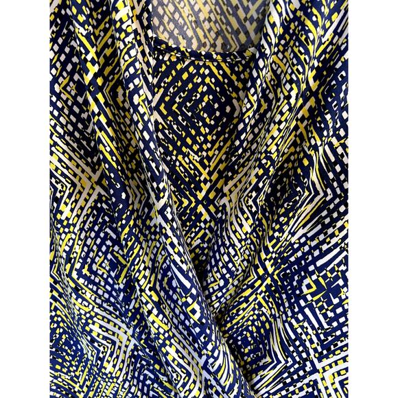 Anne Klien, S, Royal Blue Yellow, layered, Long sleeve top - Picture 3 of 9